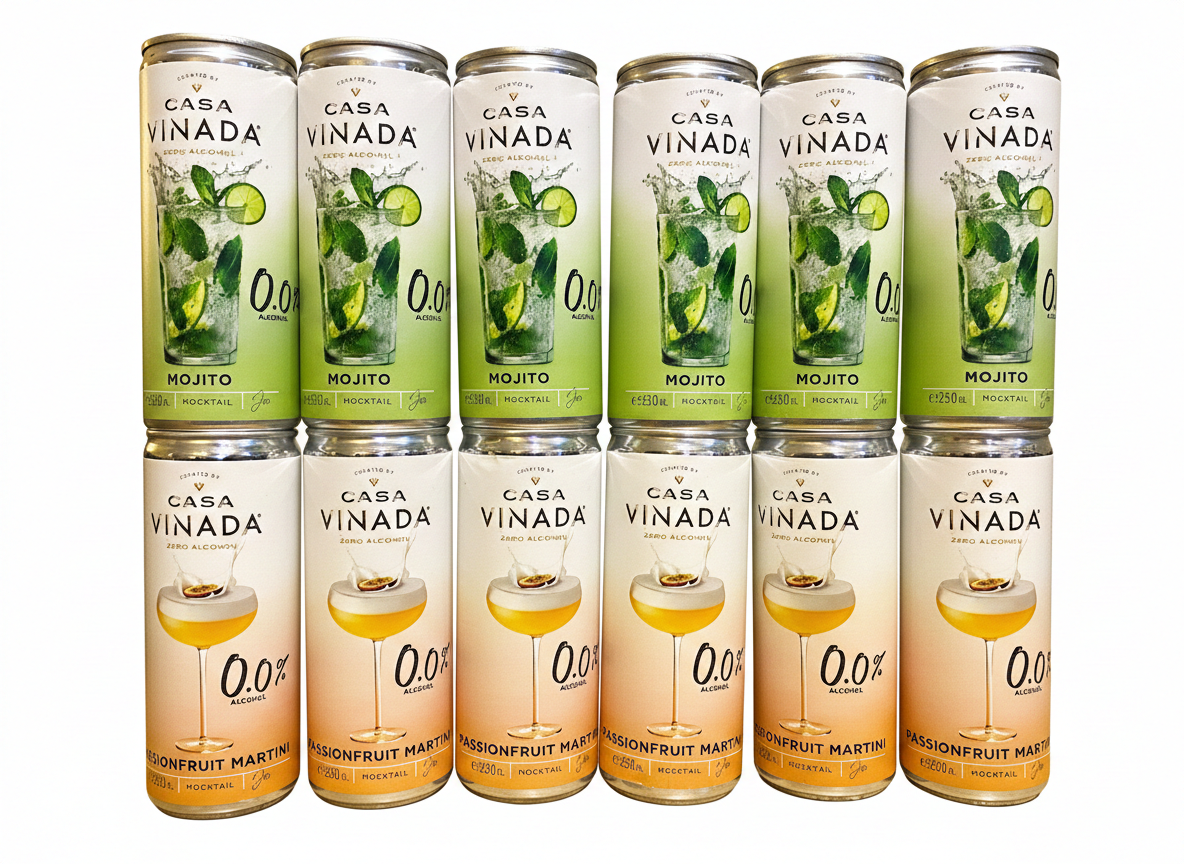 VINADA Party Pack – De Ultieme Alcoholvrije Cocktail Mix (12-pack)