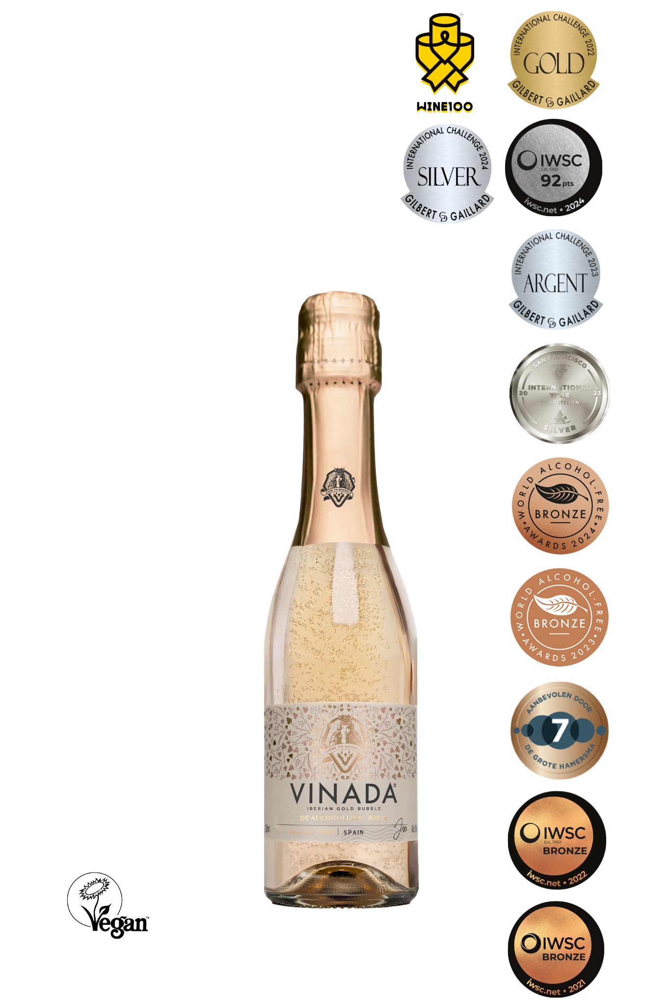 VINADA® - AMAZING AIREN GOLD MINI (0%) 200 ML